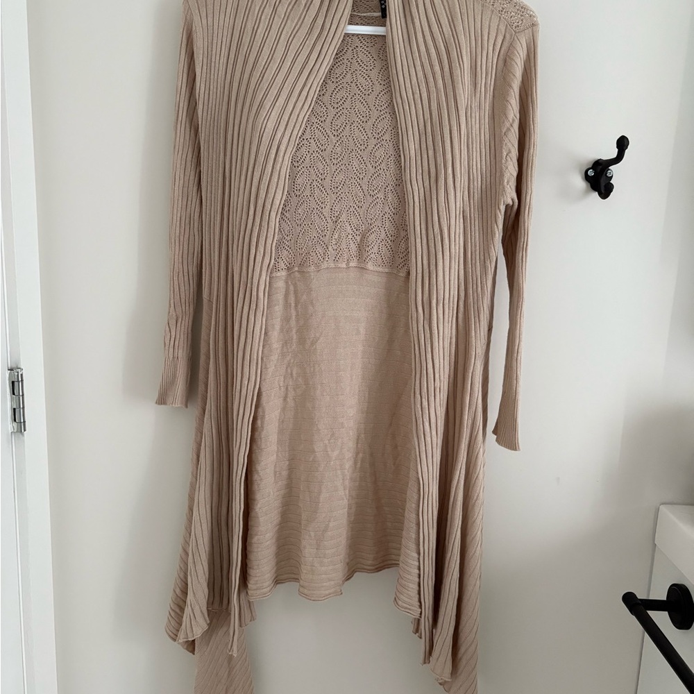Elegant Tan Women's Cardigan